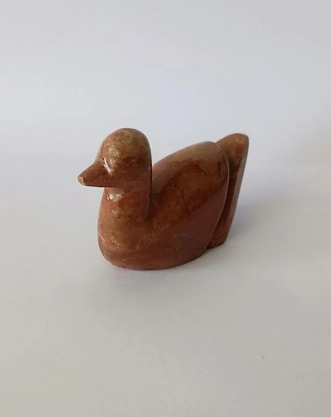 Ördek Oniks Taşı Biblo Mermer Onix Ev Ofis Dekor Masa Süsü - 3