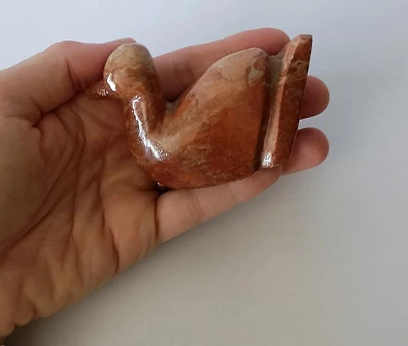 Ördek Oniks Taşı Biblo Mermer Onix Ev Ofis Dekor Masa Süsü - 2