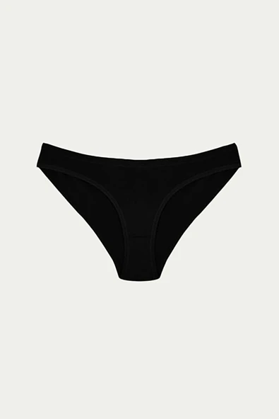 AmoraSecret AmoraSecret Pamuklu Siyah Beyaz Ten Rengi 3'lü Külot - 3