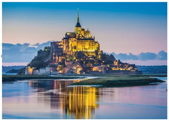 Olimpia 1000 Parça Mont Saint-Michel Manstırı Puzzle