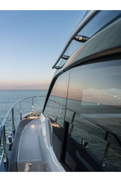 SİYACF 100CM X 30 METRE-TEKNE MARİNE WİNDOW FİLM LUXURY UV KORUMA KOYU TON - Resim 12