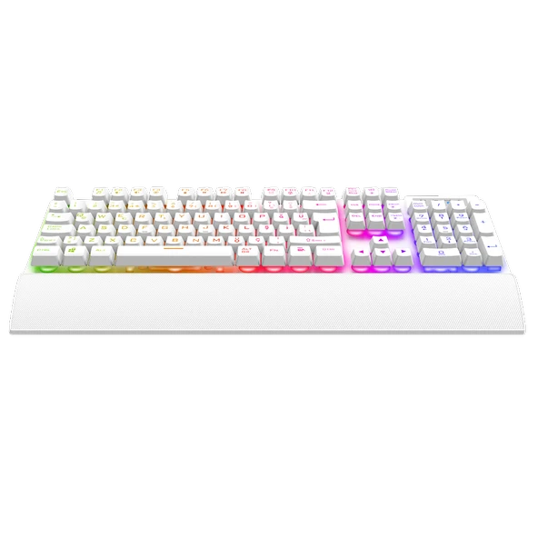 Rampage KB-RX77 RUNNER Rainbow Beyaz Gaming Klavye - 3