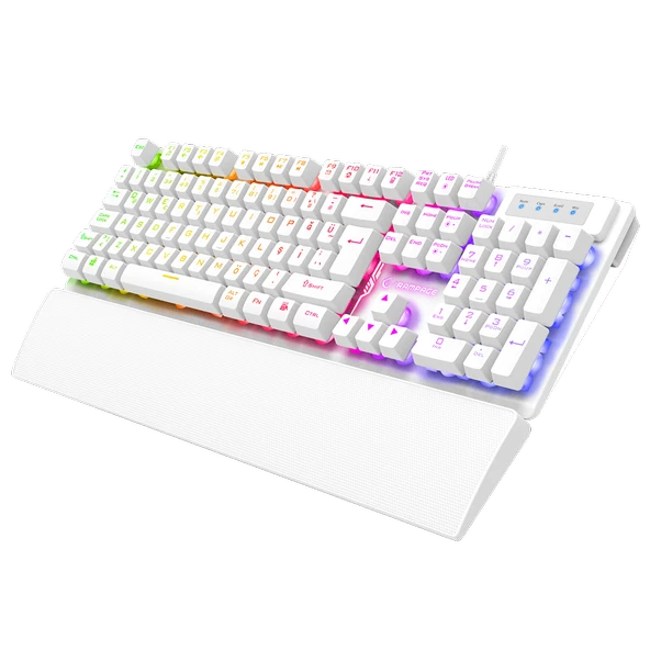 Rampage KB-RX77 RUNNER Rainbow Beyaz Gaming Klavye - 4