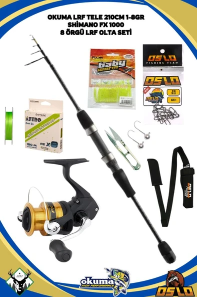 Okuma LRF Tele 213cm 1-8gr Shimano FX 1000 LRF Olta Seti ürün görseli