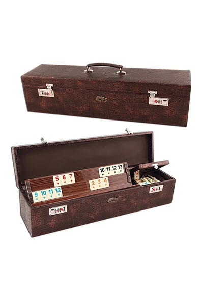 Elit Suni Deri Okey Takımı