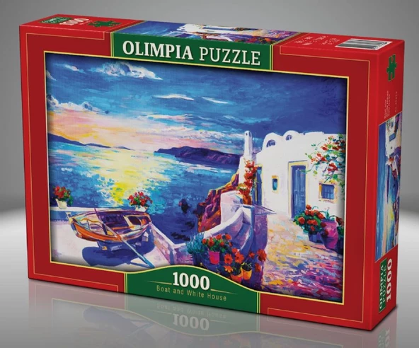 Olimpia 1000 Parça Tekne ve Beyaz Ev Sanatsal Puzzle - 2