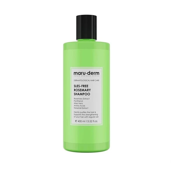 Maruderm SLES-Free Biberiye Şampuan 400 ML | Tüm Saç Tipleri | Sülfatsız,Tuzsuz,Vegan Şampuan - 1