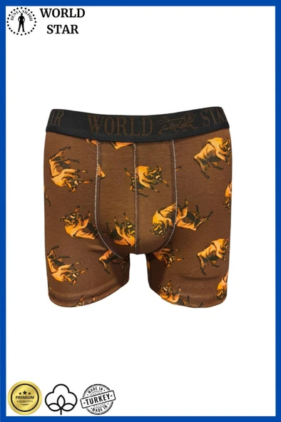 AmoraSecret AmoraSecret Likralı Pamuklu Renkli Erkek Boxer - 1