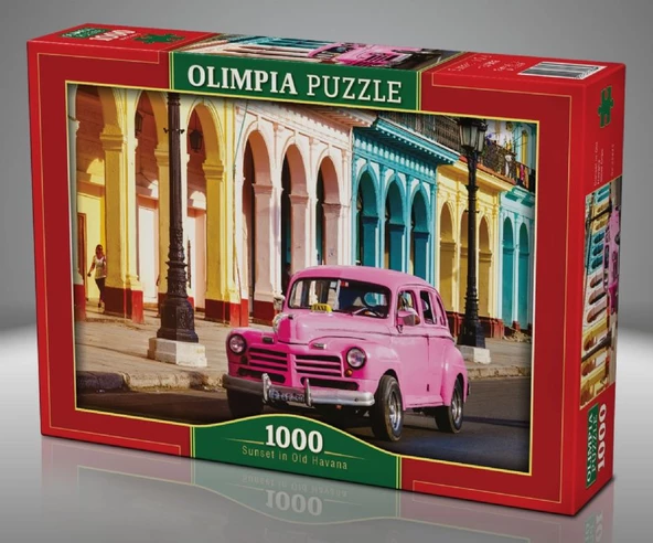 Olimpia Puzzle 1000 Parça Eski Havana'da Günbatımı - 2