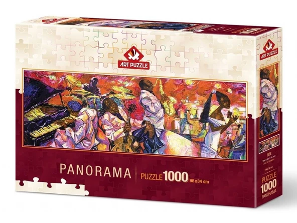 Art Puzzle Jazz'ın Renkleri 1000 Parça Panorama Puzzle ürün görseli