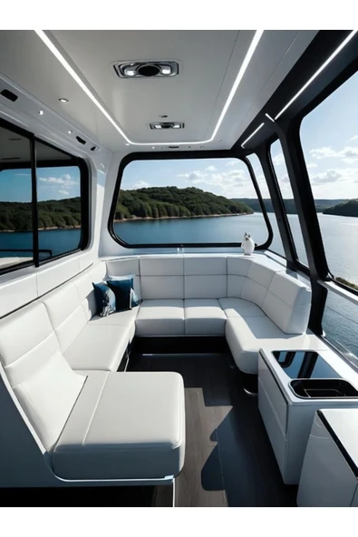 SİYACF 50CM X 30 METRE-TEKNE MARİNE WİNDOW FİLM LUXURY UV KORUMA ORTA TON - Resim 5