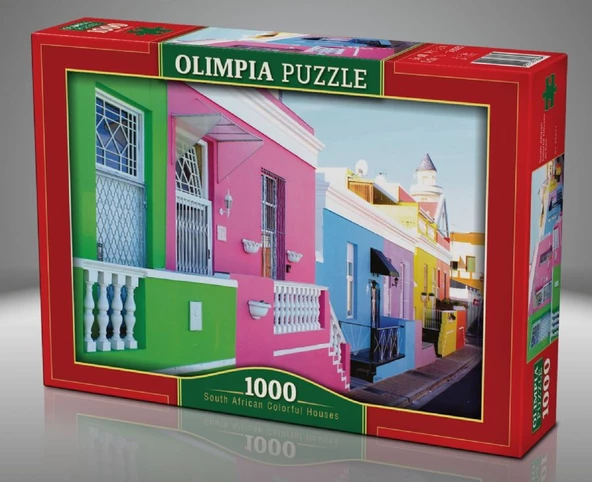 Olimpia Puzzle 1000 Parça Güney Afrika'nın Renkli Evleri - Resim 2