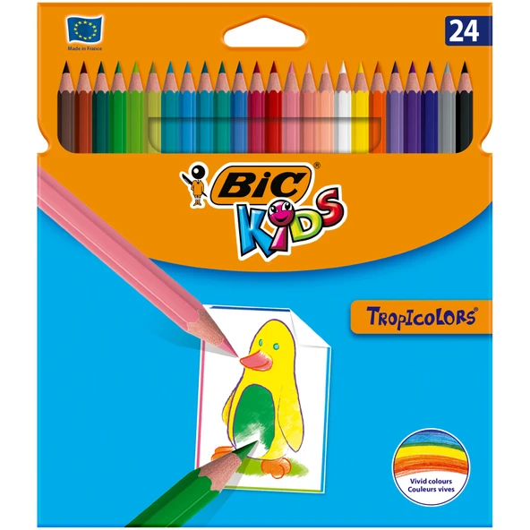 Bic Kids Kuru Boya Tropicolors 24 Renk ürün görseli 1