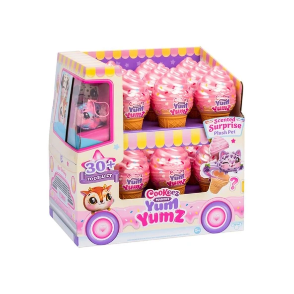Nessiworld CKE07000 Cookeez Makery Yum Yumz Dondurma Tekli Paket Kokulu Peluş - 1
