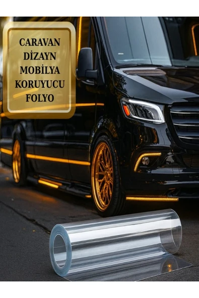 SİYACF CARAVAN DİZAYN LUXURY ŞEFFAF MOBİLYA KORUYUCU FOLYO 88 CM X 2 METRE - Resim 7