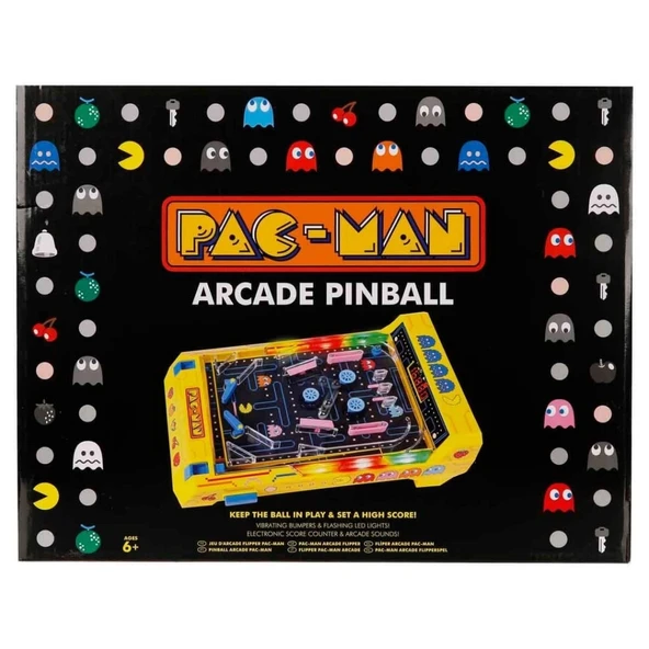 Eğitici Çocuk Sesli ve Işıklı Pac-Man Arcade Masaüstü Pinball - 5
