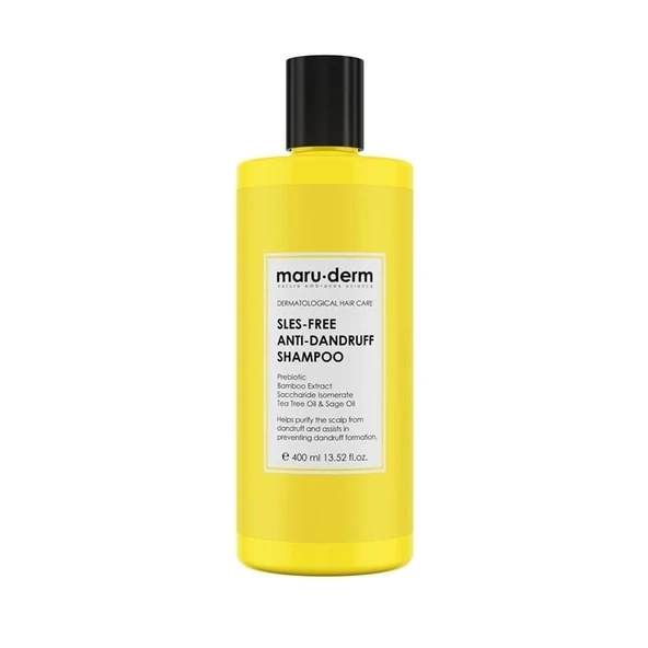 Maruderm Kepeğe Karşı Etkili Sülfatsız Şampuan 400 ML | Normal/Yağlı Saçlar | Sülfatsız,Tuzsuz,Vegan Şampuan - 1