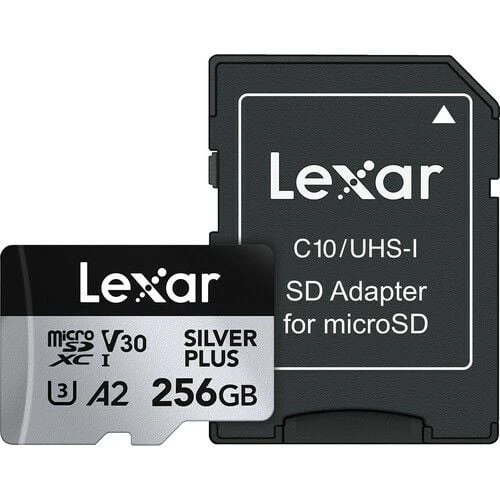 Lexar 256GB 205 MB/s Silver Plus microSD UHS-I V30 Hafıza Kartı - 1