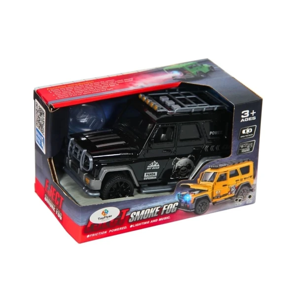 Eğitici Çocuk Işıklı Sesli Duman Çıkaran Sürtmeli Spor Jeep LDP-3A - Resim 3