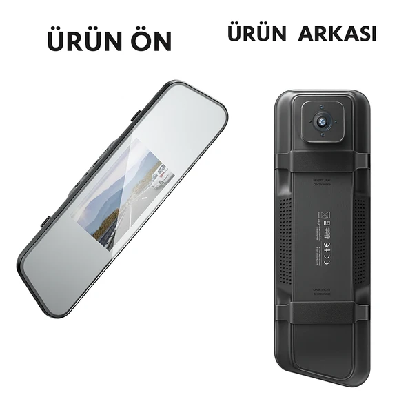 XJ06 HD Araç Kamerası  Wi-Fi Dokunmatik, 1080p Kayıt, Park İzleme Çarpışma Algılama - 5