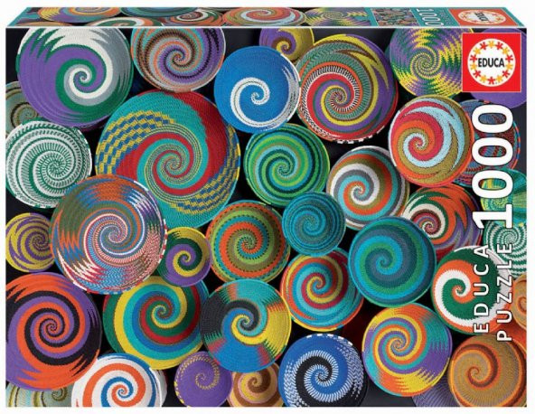 Educa 1000 Parça Renkli Afrika Sepetleri Puzzle
