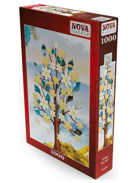 Nova Puzzle 2x1000 Parça Geyik ve Ağaç Puzzle Seti - Resim 4