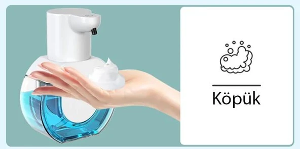 Polham 420ML Otomatik Sensörlü Sabunluk Köpük Makinesi, Tüm Sıvılar İçin Köpük Makinası, Şarjlı Duvar Askılı - Resim 6