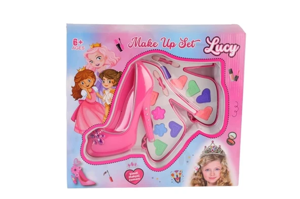 Eğitici Çocuk LMN213 AYAKKABILI KUTULU İKİLİ MAKYAJ SETİ