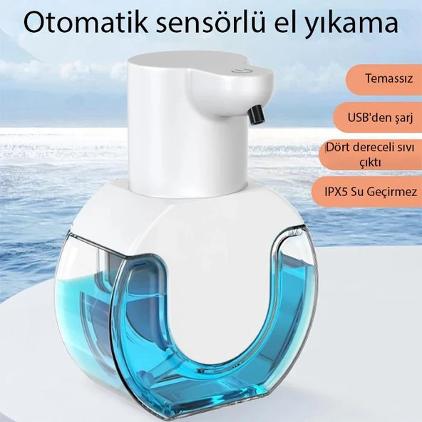 Polham 420ML Otomatik Sensörlü Sabunluk Köpük Makinesi, Tüm Sıvılar İçin Köpük Makinası, Şarjlı Duvar Askılı - Resim 2