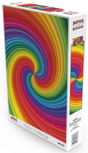 Nova Puzzle 1000 Parça Gökkuşağı Girdabı Spiral Puzzle - Resim 2