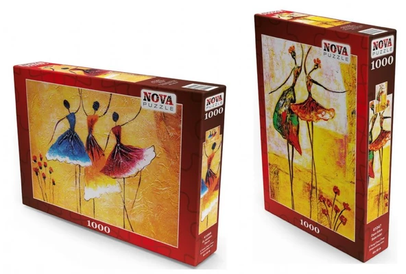 Nova Puzzle 2x1000 Parça Dans Eden Kızlar Puzzle Seti - Resim 2