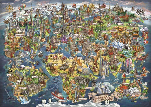 Anatolian 3000 Parça Harika Dünya Puzzle