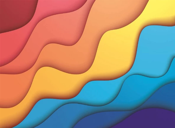 Nova Puzzle 1000 Parça Renkli Dalgalar Puzzle - Resim 3