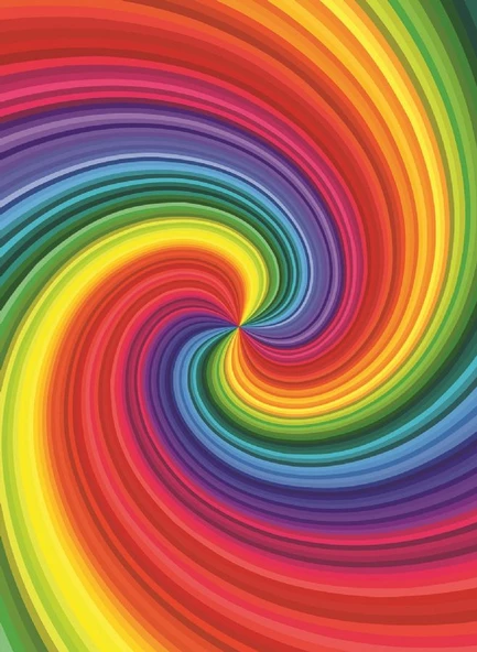 Nova Puzzle 1000 Parça Gökkuşağı Girdabı Spiral Puzzle - Resim 4