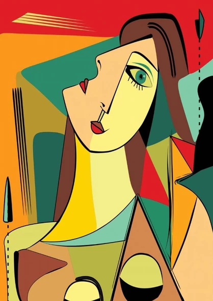 Nova Puzzle 2x1000 Parça Kübist Portre ve Soyut Yüzler Puzzle Seti - Resim 2