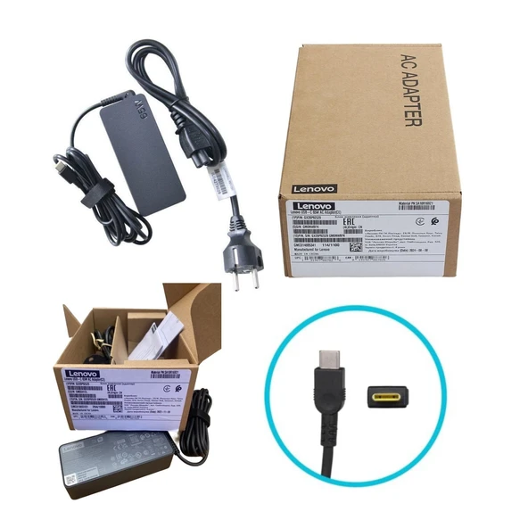 Lenovo Orijinal USB-C 65W AC Adapter (CE) (GX20P92529) ürün görseli 1