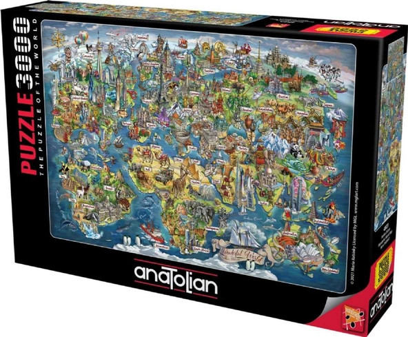 Anatolian 3000 Parça Harika Dünya Puzzle - Resim 2