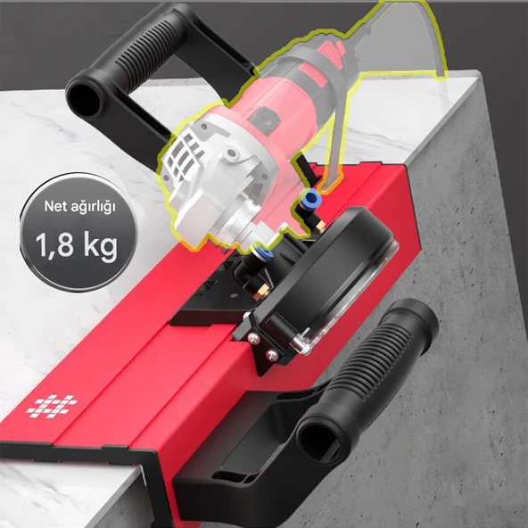 45 Derece Konik Pah Kırma Aparatı Metal Plaka Granit Seramik Karo Taşınabilir Makine Aparat ürün görseli