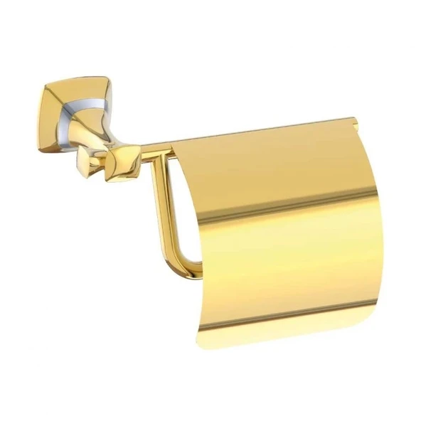 Deppot Eiffel Tuvalet Kağıtlık Kapaklı-Altın ürün görseli