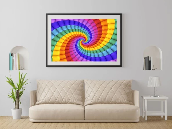 Nova Puzzle 1000 Parça Gökkuşağı Sarmalı Rengarenk Puzzle - 5