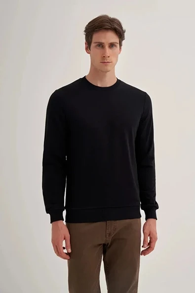Cazador Slim Fit Mevsimlik 3 İplik Pamuk Karışımlı Sweatshirt-56100 - Resim 2