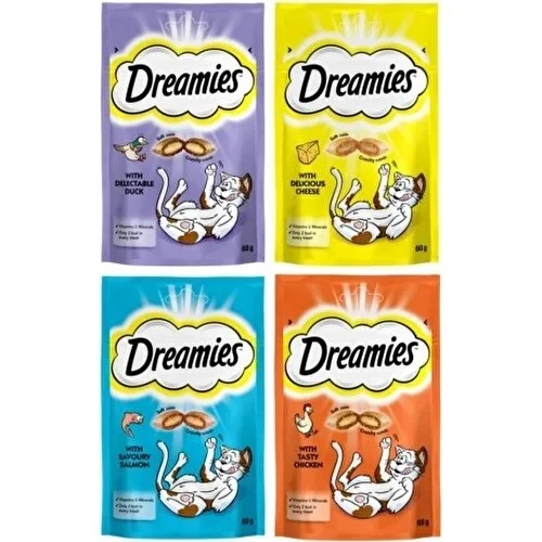 Dreamies Süper Karışık Kedi Ödülü 12 Paket