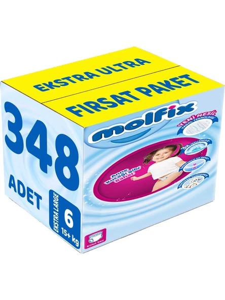 Molfix 6 Numara Extra Large 348'li Külot Bez