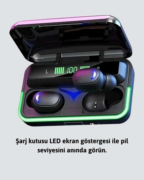 E10 Powerbanklı Bluetooth Kulaklık Oyun Modu ve Şık Tasarım - Resim 4