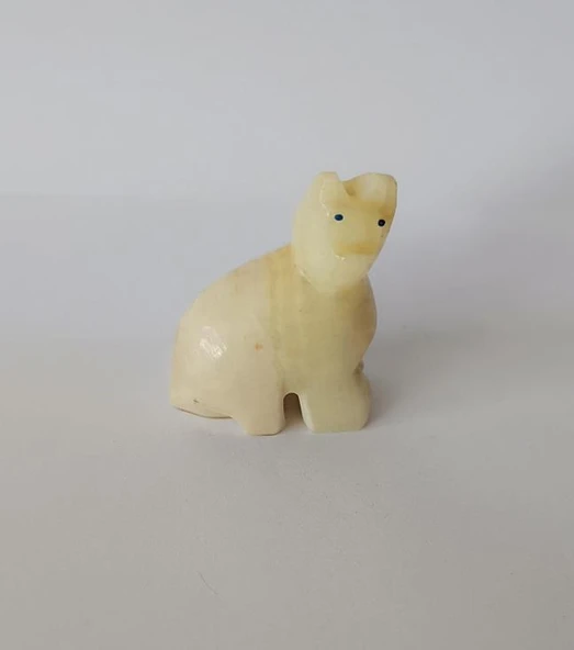 Kedi Oniks Taşı Biblo Mermer Onix Ev Ofis Dekor Masa Süsü ürün görseli