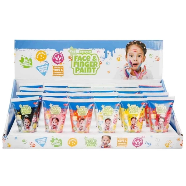 Eğitici Çocuk Yüz & Parmak Boyası 2in1 65 ml - Resim 3