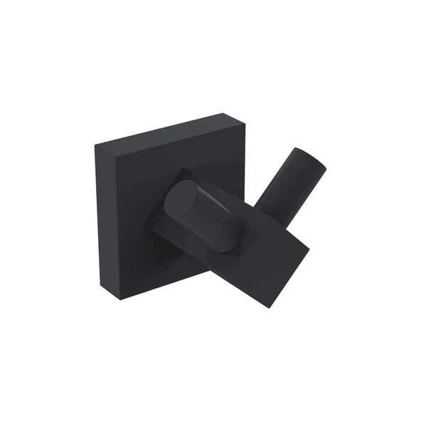 Deppot Q1 İkili Askılık-Mat Siyah ürün görseli