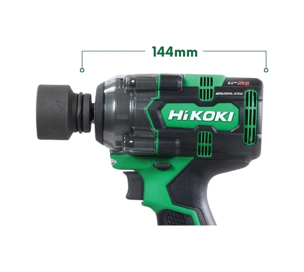 Hikoki WR18DH-2.0 18V/2.0AH 345NM 1/2" Çift Akülü Kömürsüz Şarjlı Darbeli Somun Sıkma Makinesi - 3