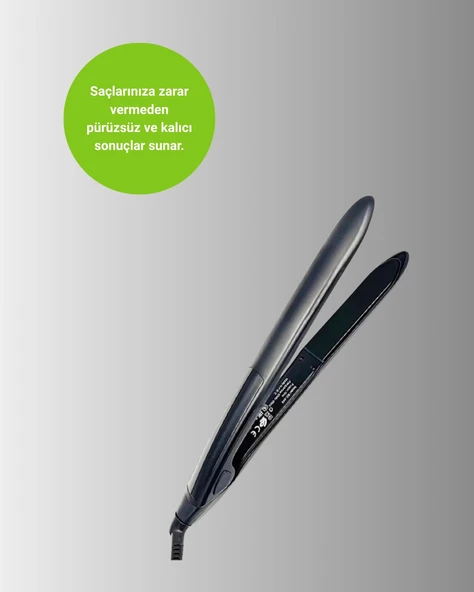 Isı Ayarlı 2025 Titanyum Kaplama Seramik Plakalı Saç Düzleştirici A Kalite Orijinal - 2