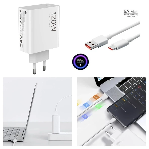Teşjhir Orijinal Xiaomi Şarj Cihazı Telefon Veya Bilgisayar İçin - 120 Watt MDY 14 EE ürün görseli 1